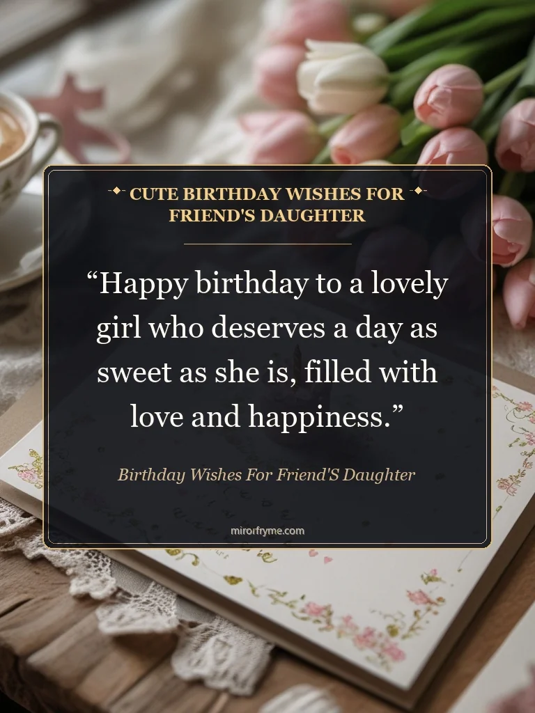 Cute Birthday Wishes for Friend's Daughter - Birthday Wishes for Friend's Daughter