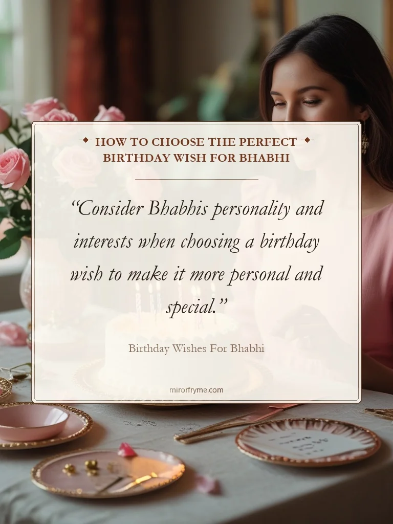How to Choose the Perfect Birthday Wish for Bhabhi - Birthday Wishes for Bhabhi
