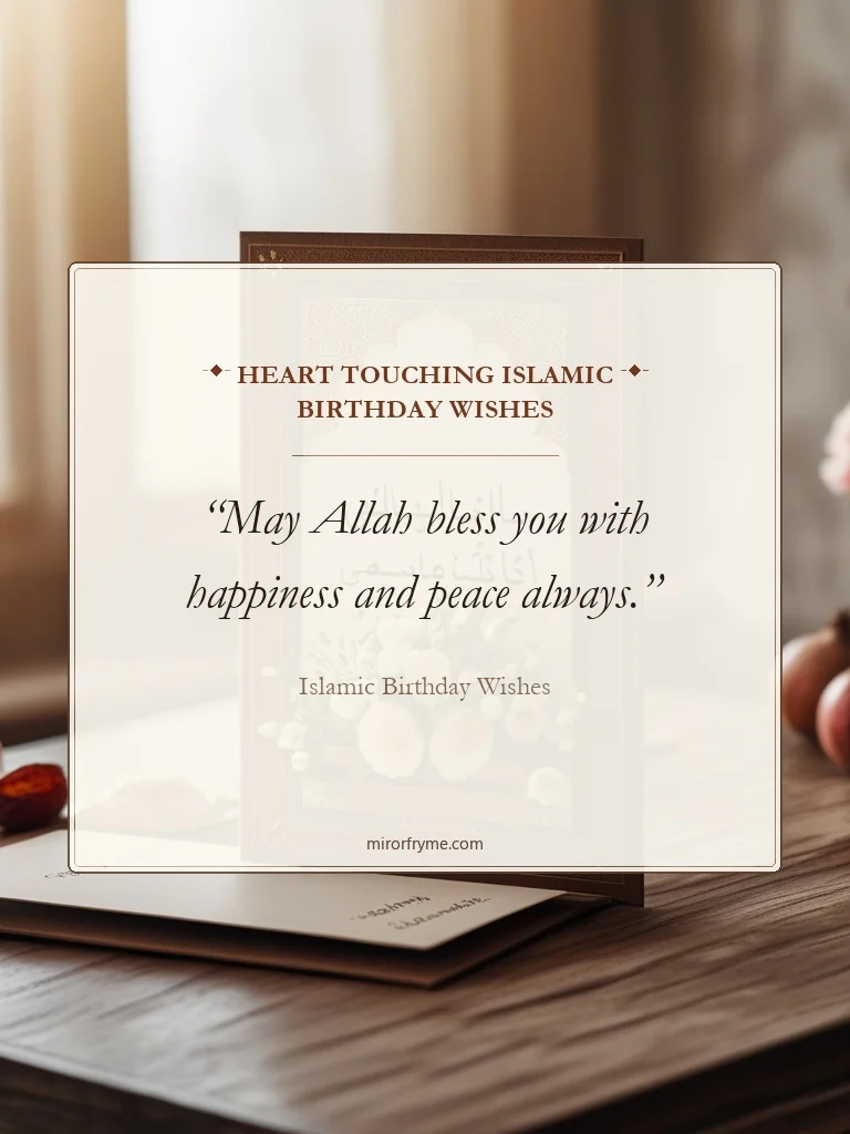 Heart Touching Islamic Birthday Wishes - Islamic Birthday Wishes