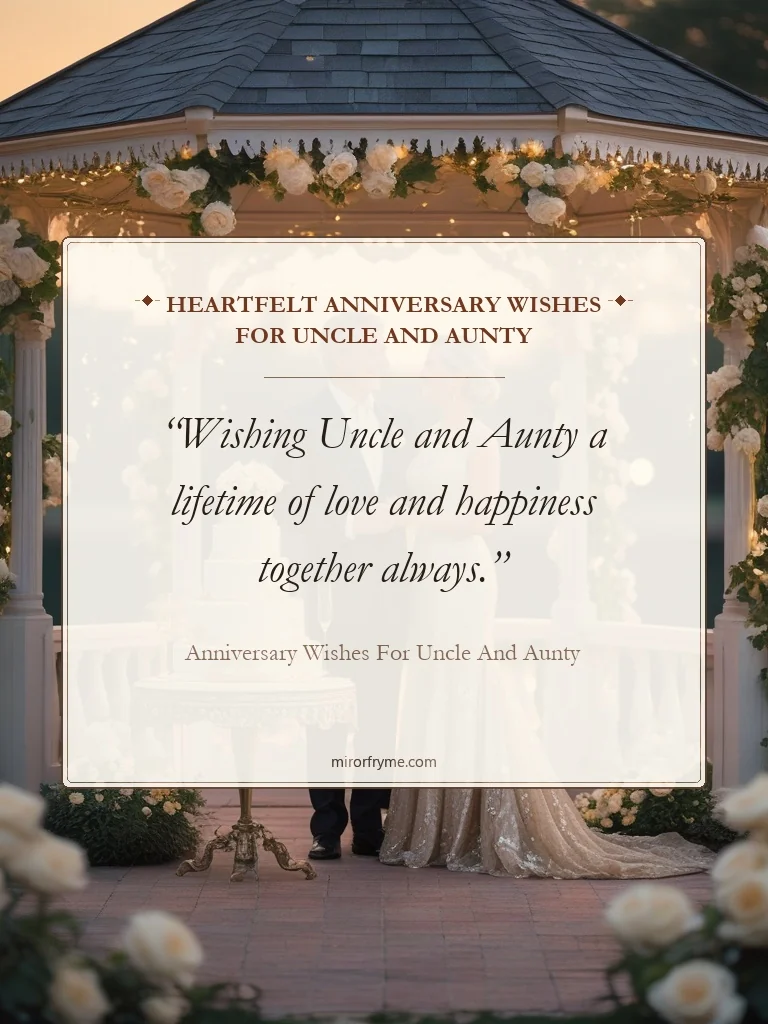 Heartfelt Anniversary Wishes for Uncle and Aunty - Anniversary Wishes for Uncle and Aunty
