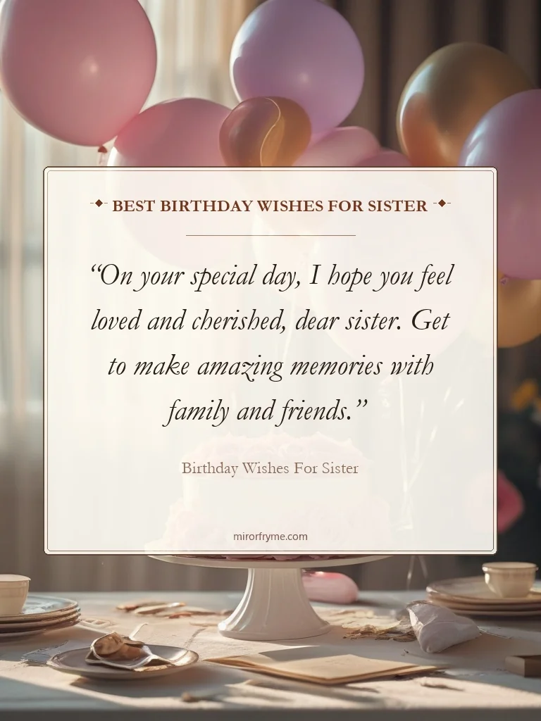 Best Birthday Wishes for Sister - Birthday Wishes for Sister
