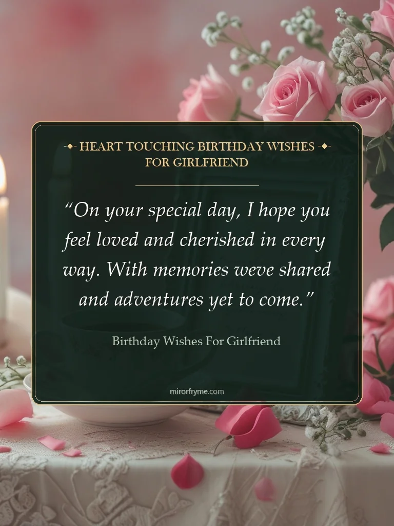 Heart Touching Birthday Wishes for Girlfriend - Birthday Wishes for Girlfriend