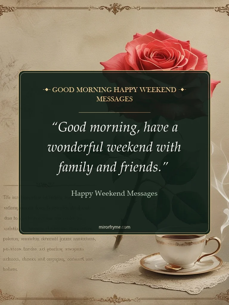 Good Morning Happy Weekend Messages - Happy Weekend Messages