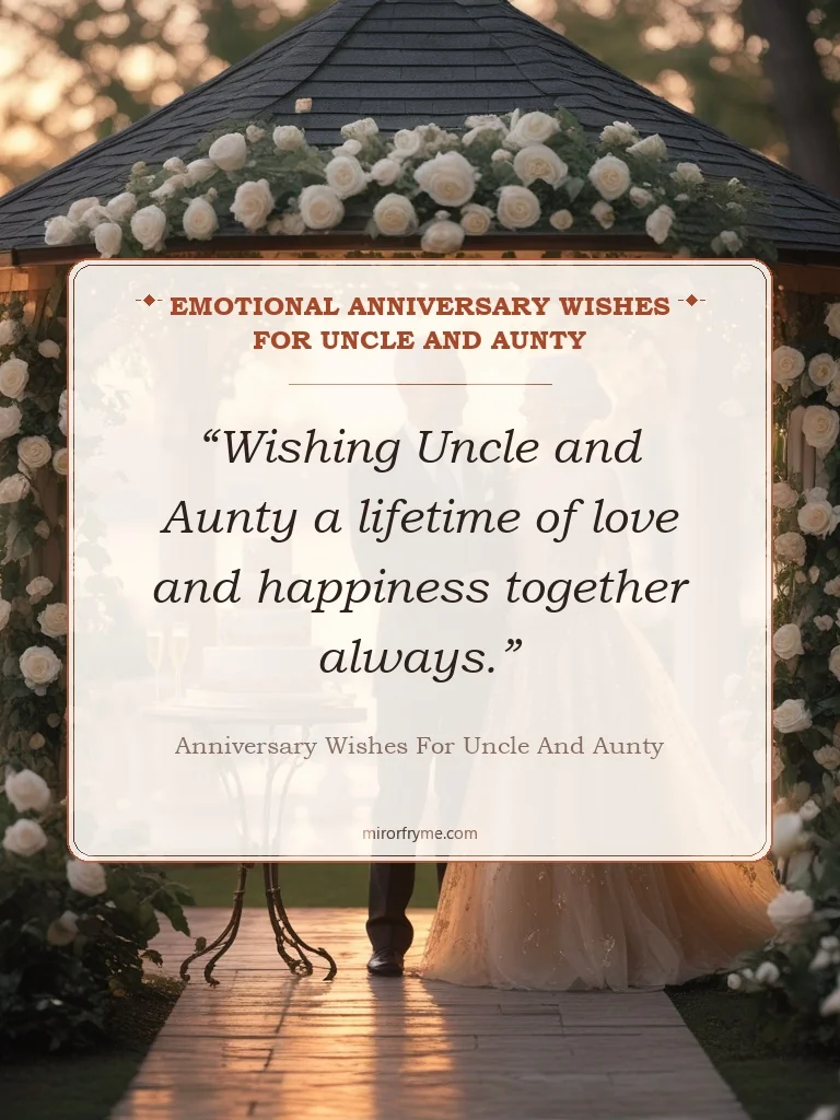 Emotional Anniversary Wishes for Uncle and Aunty - Anniversary Wishes for Uncle and Aunty