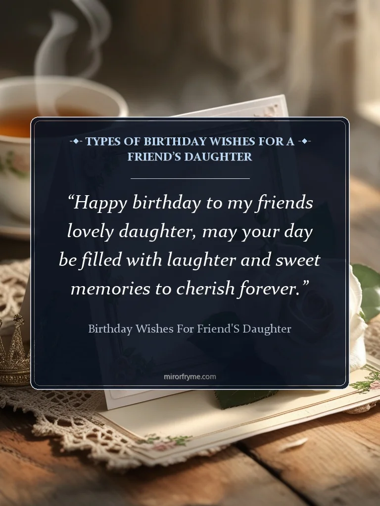Types of Birthday Wishes for a Friend’s Daughter - Birthday Wishes for Friend's Daughter