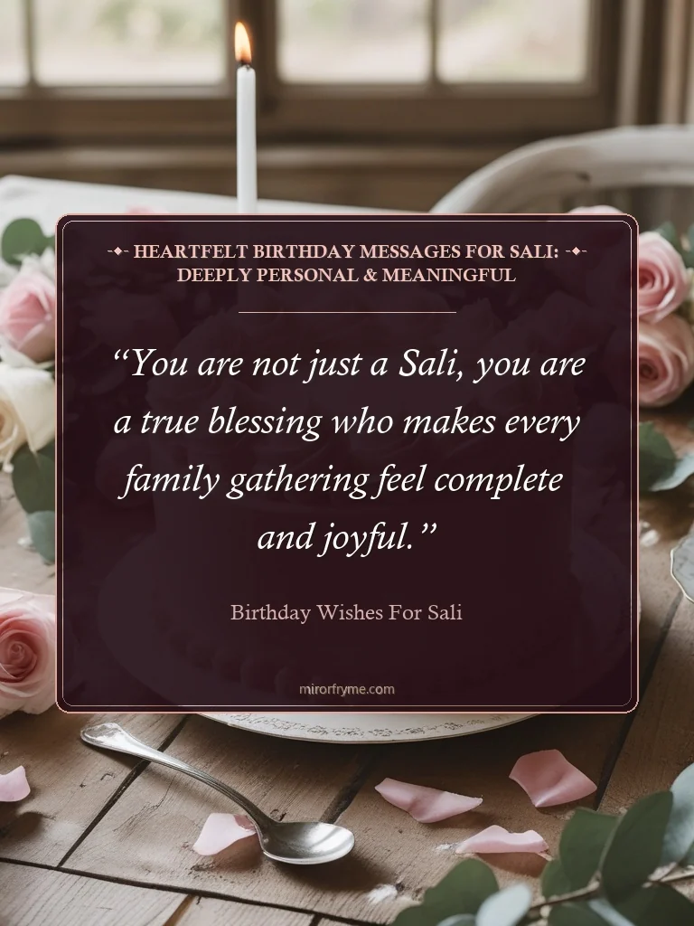 Heartfelt Birthday Messages for Sali: Deeply Personal & Meaningful - Birthday Wishes for Sali