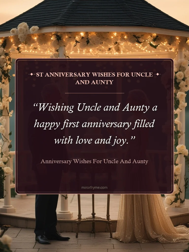st Anniversary Wishes for Uncle and Aunty - Anniversary Wishes for Uncle and Aunty