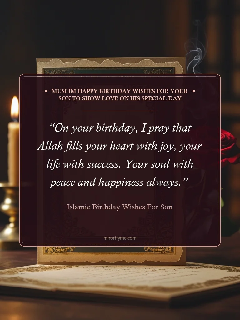 Muslim Happy Birthday Wishes for Your Son to Show Love on His Special Day - Islamic Birthday Wishes for Son